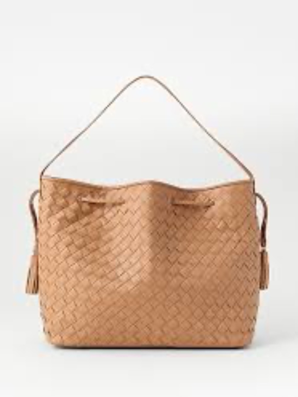 Ann Taylor The Cinch Tassel Woven Tote